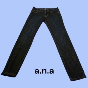 🤑 a.n.a Women's Dark Blue Demin Jegging. Size 29 / 8